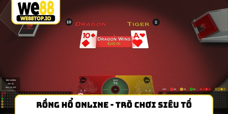 Rồng Hổ online - Trò chơi siêu tốc, thưởng lớn